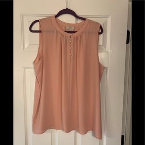 Blush pink sleeveless top